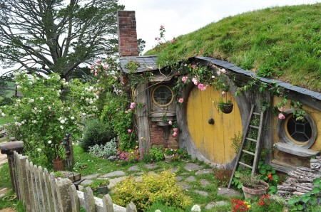 Casutele din satul Hobbiton