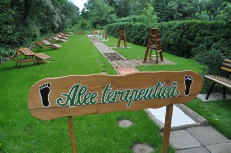 Aleea terapeutica a Gradinii senzoriale din Gradina Botanica Galati