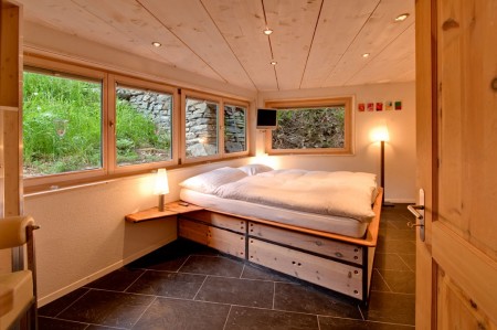 Dormitor casa din lemn