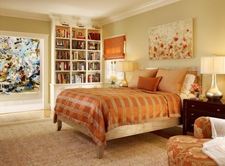 Dormitor contemporan in culori calde