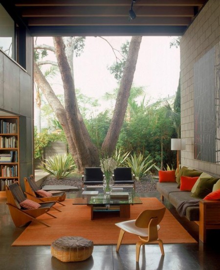 Imagine amenajare living modern, Palms Residence, Ehrlich Architects