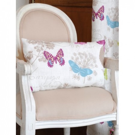 PERNA DECORATIVA BUTTERFLY ALBA CU FLUTURI 30X50CM