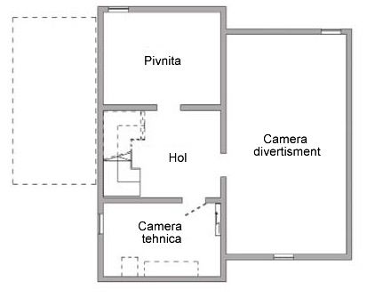 Proiect casa moderna - subsol