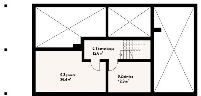 Casa din lemn masiv cu demisol partial, parter si mansarda