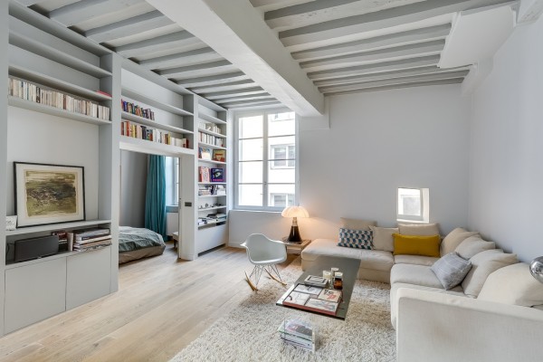 Confort, originalitate si farmec intr-un mic apartament parizian - galerie foto