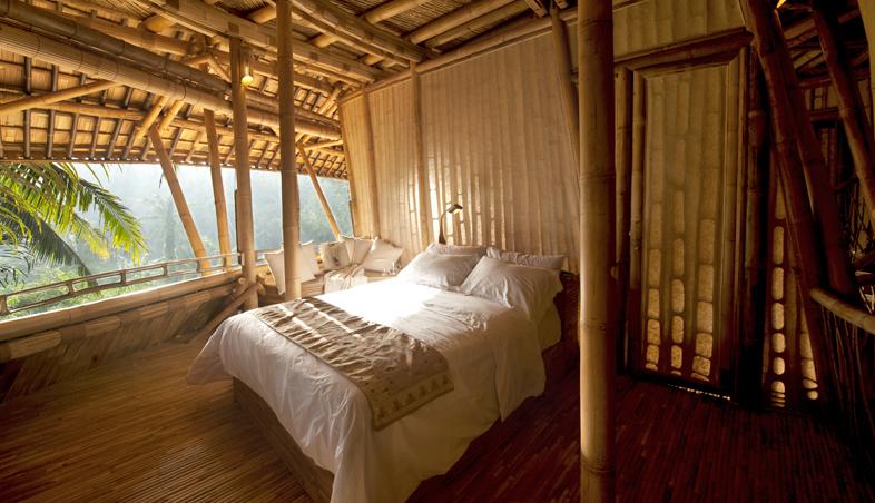 Dormitor casa din bambus, Satul Verde, Bali