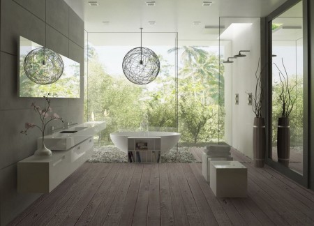 Design interior baie moderna lux