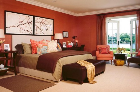 Dormitor contemporan, in culori vibrante
