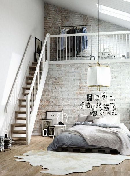 Dormitor industrial minimalist