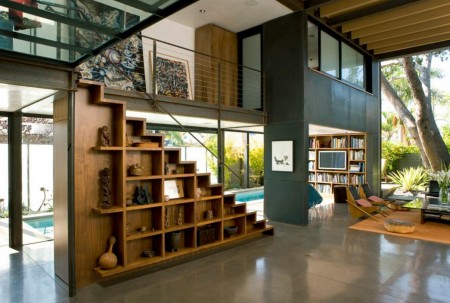 Imagine scara din lemn, Palms Residence, Ehrlich Architects