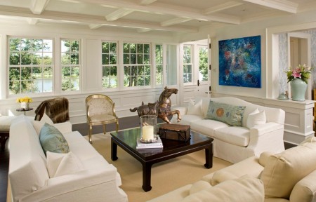 Imagine living decorat in alb, Lucy Interior Design