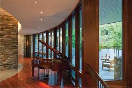 Imagine amenajare living Ring Mountain Residence, Sutton Suzuki Architects