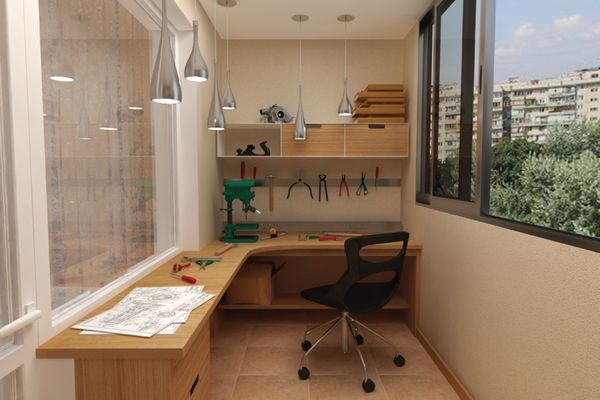 Atelier in balcon