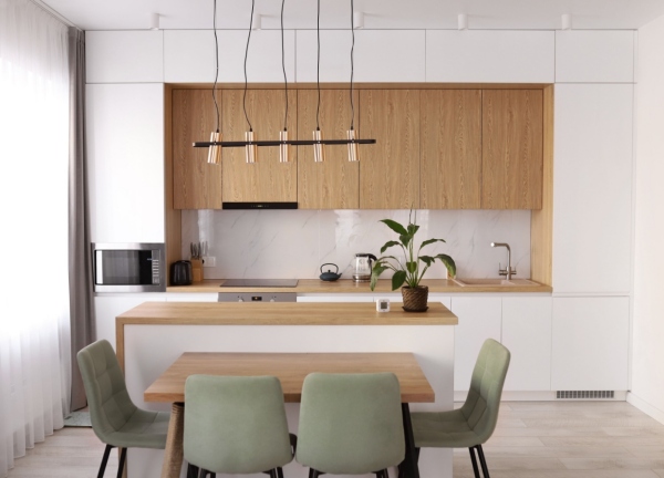 Idei de design pentru o bucatarie in stil scandinav