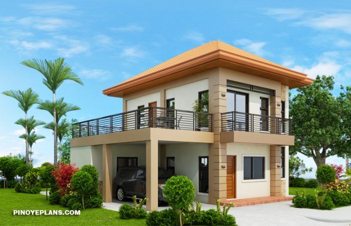 Delvis galning Utilgængelig Design modern la o casa cu etaj, garaj, terasa si 3 dormitoare - imagini si  proiect 3D
