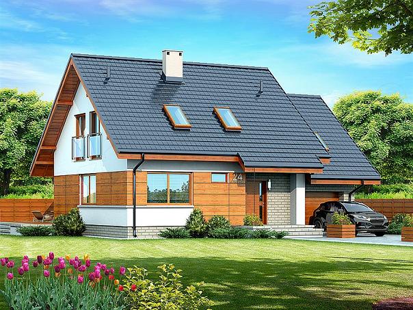 Casa cu mansarda, cu 2 livinguri, garaj, 3 dormitoare si birou