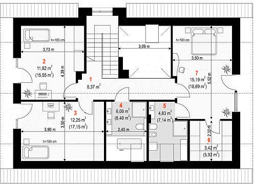  Proiect casa moderna - mansarda