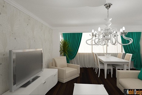 Design interior cu tapet