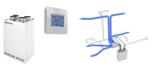 Pachet ventilare duplex ecv5 280 control cpa