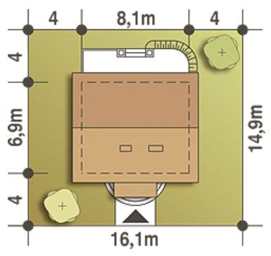Casa ieftina - plan amplasare teren