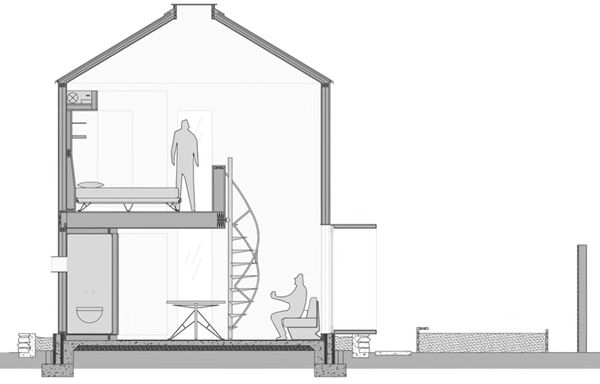 Plan casa moderna siloz