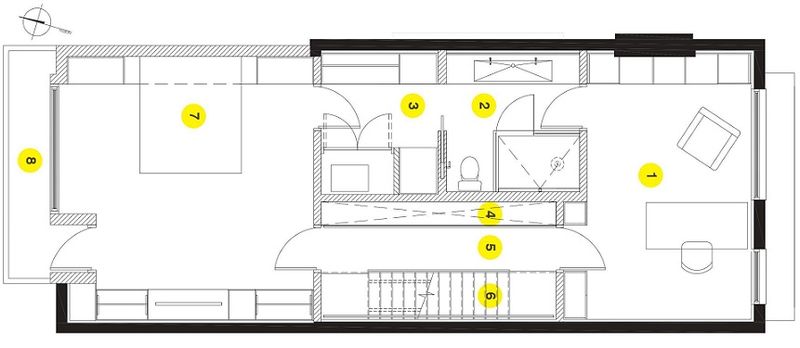 Proiect casa veche renovata - etaj