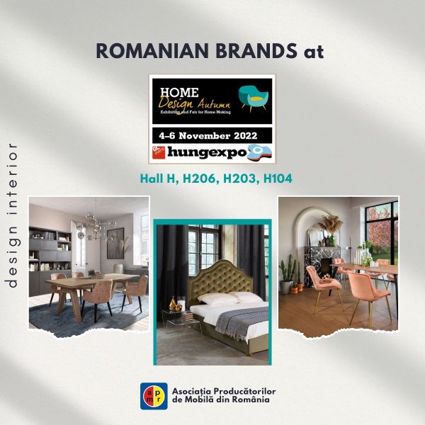 Romania prezenta la HOMEDesign Budapest, cea mai mare expozitie de mobila si decoratiuni interioare din Ungaria