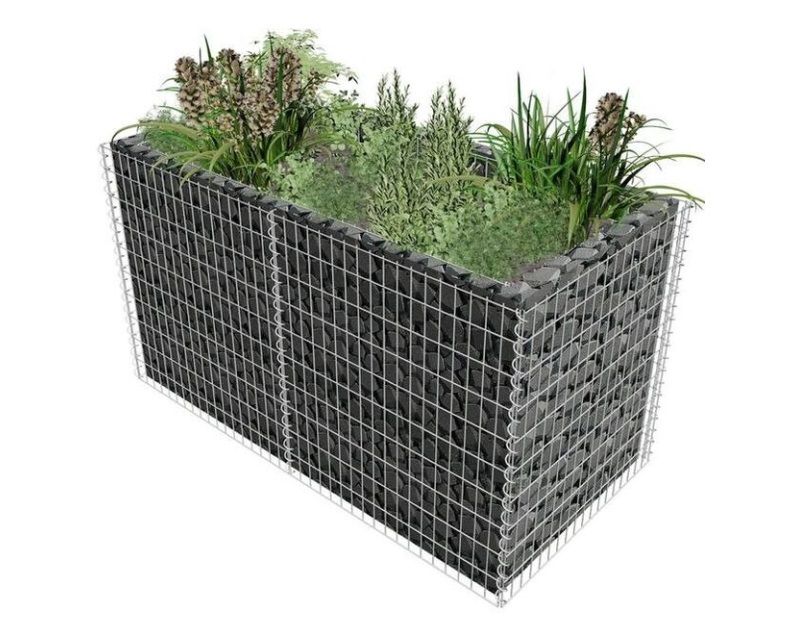 Strat inaltat gabion