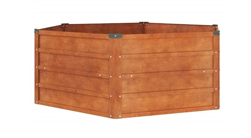 Strat inaltat hexagonal din otel otel corten