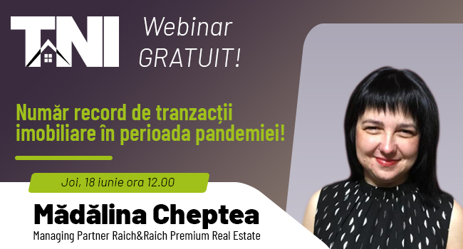 Webinar TNI:  Numar record de tranzactii imobiliare in perioada pandemiei!