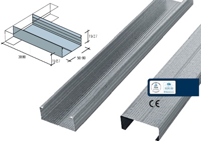 PROFILE RIGIPS 0,45 MM GROSIME