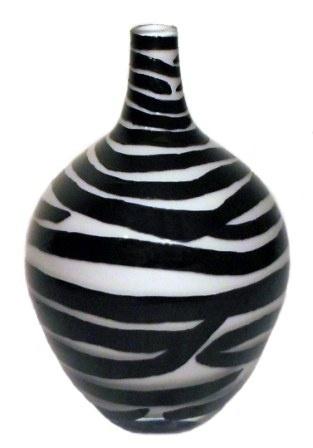 VAZA ZEBRA DECORATIVA