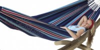 HAMAC BASTON CURRAMBERA SINGLE ALBASTRU  - HAMAC BASTON CURRAMBERA SINGLE ALBASTRU 