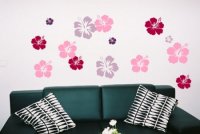 STICKER DECORATIV HIBISCUS - STICKER DECORATIV HIBISCUS