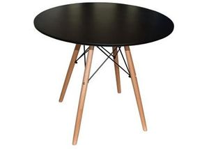 MASA EAMES MDF ROTUNDA CU PICIOARE DIN LEMN - MASA EAMES MDF ROTUNDA CU PICIOARE DIN LEMN