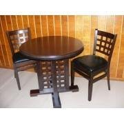 SET MASA + 2 SCAUNE LEMN - SET MASA + 2 SCAUNE LEMN