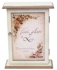 CUTII DE LEMN PENTRU CHEI FAITH, HOPE, LOVE - CUTII DE LEMN PENTRU CHEI FAITH, HOPE, LOVE