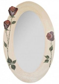 OGLINDA DECORATIVA ROSE CRAQUELLE - OGLINDA DECORATIVA ROSE CRAQUELLE