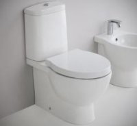 VAS WC STATIV MONOBLOC NERO CERAMICA SOFT FABRICAT IN ITALIA - VAS WC STATIV MONOBLOC NERO CERAMICA SOFT FABRICAT IN ITALIA