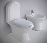 VAS WC STATIV MONOBLOC NERO CERAMICA CLASSIC FABRICAT IN ITALIA - VAS WC STATIV MONOBLOC NERO CERAMICA CLASSIC FABRICAT IN ITALIA