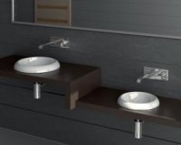 LAVOAR INCASTRAT FARA SUPORT BATERIE VALDAMA CORDAY TONDO 41/33 CM FABRICAT IN ITALIA - LAVOAR INCASTRAT FARA SUPORT BATERIE VALDAMA CORDAY TONDO 41/33 CM FABRICAT IN ITALIA