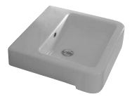 LAVOAR SEMI-INCASTRAT Q47S CERAMICA ESEDRA QUADRA FABRICAT IN ITALIA - LAVOAR SEMI-INCASTRAT Q47S CERAMICA ESEDRA QUADRA FABRICAT IN ITALIA