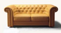 CANAPEA PIELE NATURALA CHESTERFIELD 2 LOCURI - CANAPEA PIELE NATURALA CHESTERFIELD 2 LOCURI