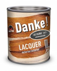 LAC DANKE LACQUER COLORAT PENTRU LEMN EXTERIOR 0.75L - LAC DANKE LACQUER COLORAT PENTRU LEMN EXTERIOR 0.75L