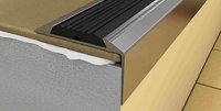 PROFIL TREAPTA PS6 CU CAUCIUC 46X30MM - PROFIL TREAPTA PS6 CU CAUCIUC 46X30MM