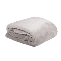 PATURA FLEECE PUFOASA DOUDOU - CULOARE GRI - PATURA FLEECE PUFOASA DOUDOU - CULOARE GRI