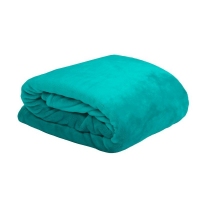 PATURA FLEECE PUFOASA DOUDOU - CULOARE TURCOAZ - PATURA FLEECE PUFOASA DOUDOU - CULOARE TURCOAZ