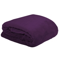 PATURA FLEECE PUFOASA DOUDOU - CULOARE MOV - PATURA FLEECE PUFOASA DOUDOU - CULOARE MOV