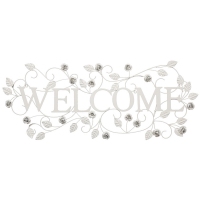 DECORATIUNE PERETE WELCOME ALBA CU TRANDAFIRI - DECORATIUNE PERETE WELCOME ALBA CU TRANDAFIRI