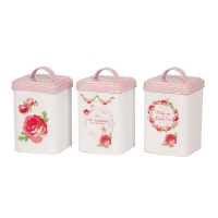 SET RECIPIENTE CONDIMENTE MADAME COCO ROZ - SET RECIPIENTE CONDIMENTE MADAME COCO ROZ